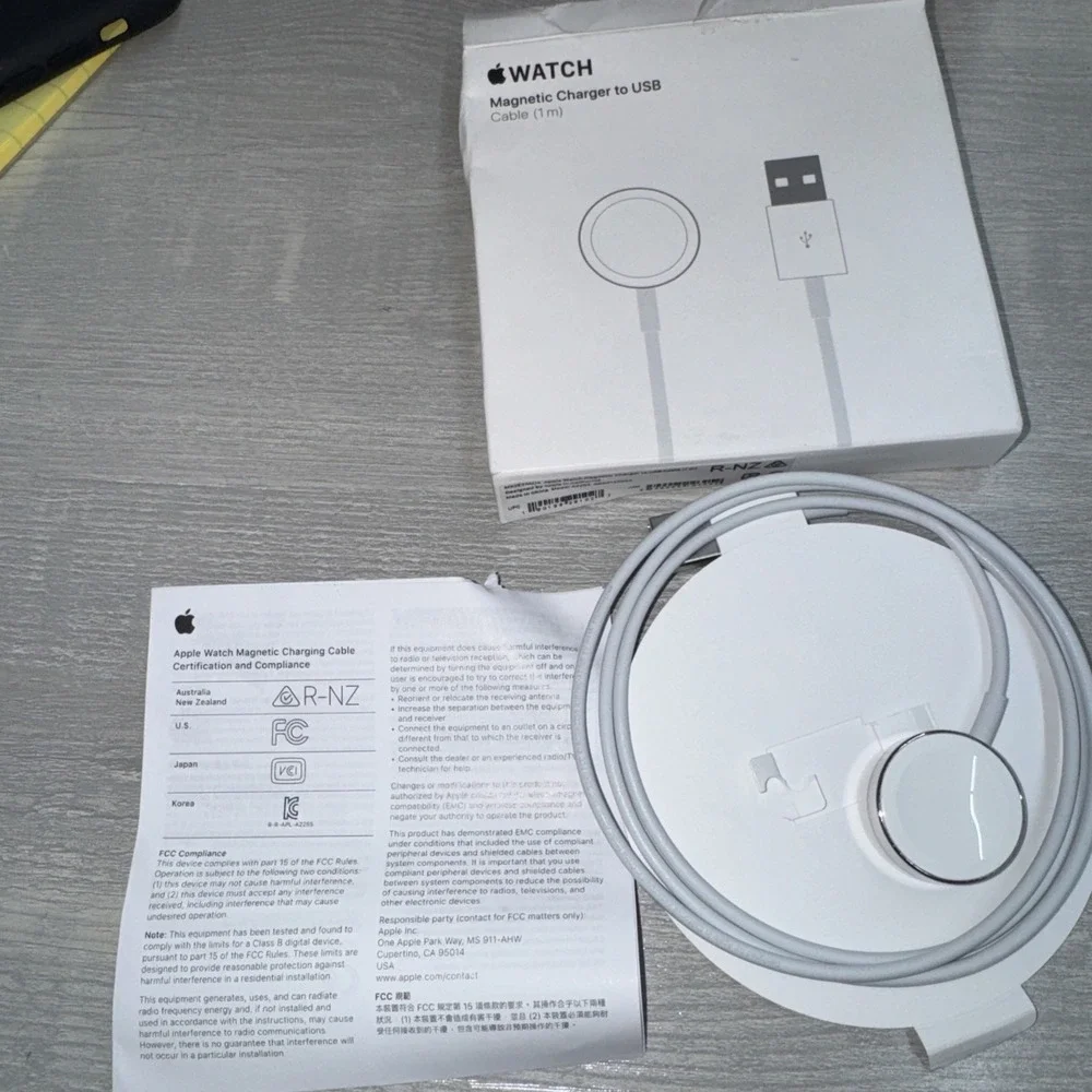 Genuine Apple Watch Magnetic Charger to USB Cable 1 M